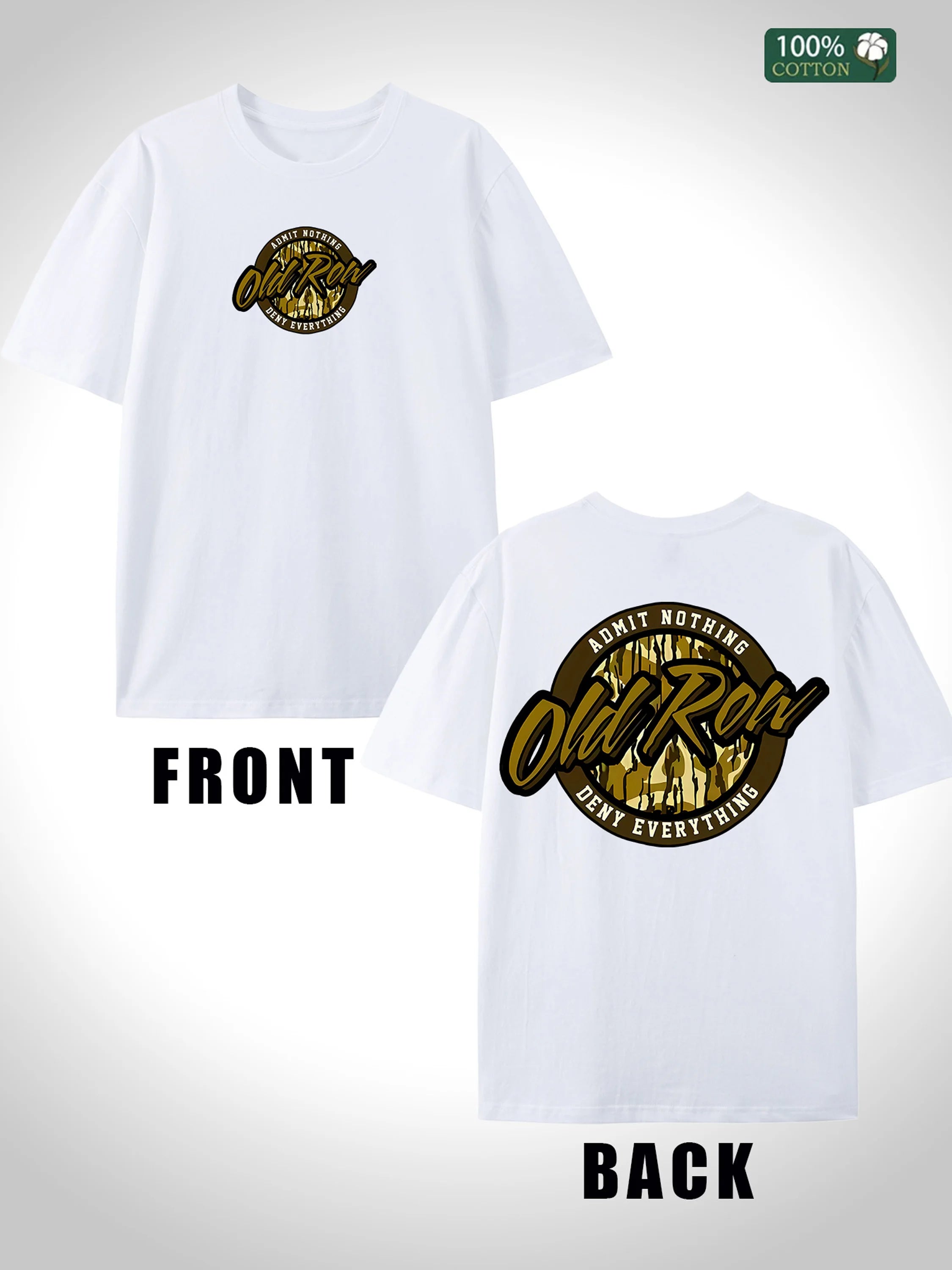 Street Style Mens Cotton Tshirt 100 Cotton Loose Fit 2025 Collection USA Warehouse