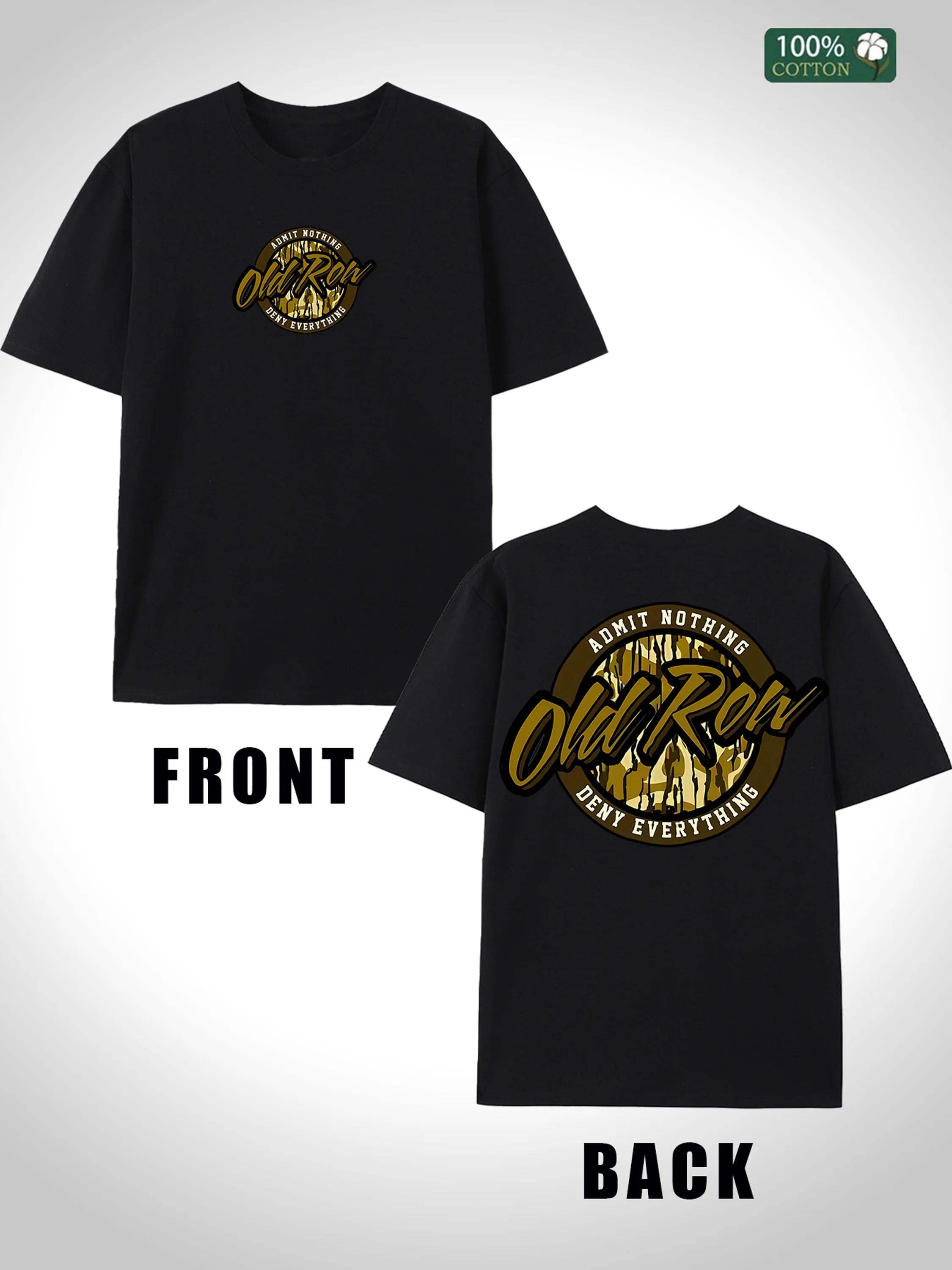 Street Style Mens Cotton Tshirt 100 Cotton Loose Fit 2025 Collection USA Warehouse