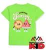 Casual / Streetwear / Beachwear Lime Green T-Shirt O-Neck (Crew Neck) 65% cotton + 35 % spandex Regular Short Vietnamese