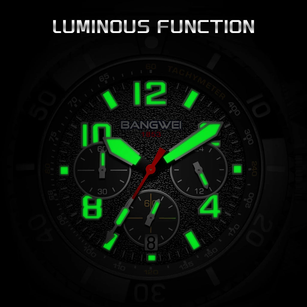 LIGE BW8818 Watch Factory Original Multifunction Big Dial Luminous Small Three Needle Sport Quartz Wristwatch Male Gift for Boy
