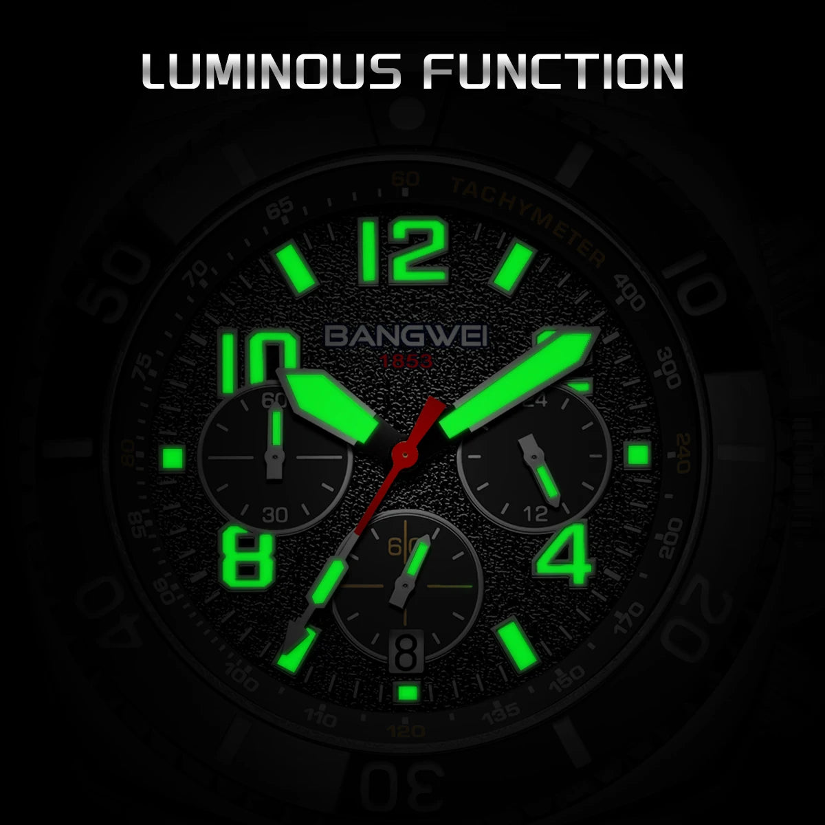 LIGE BW8818 Watch Factory Original Multifunction Big Dial Luminous Small Three Needle Sport Quartz Wristwatch Male Gift for Boy