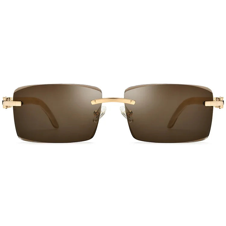 custom sunglasses logo crystal lens sunglasses Buffalo Horn sunglasses