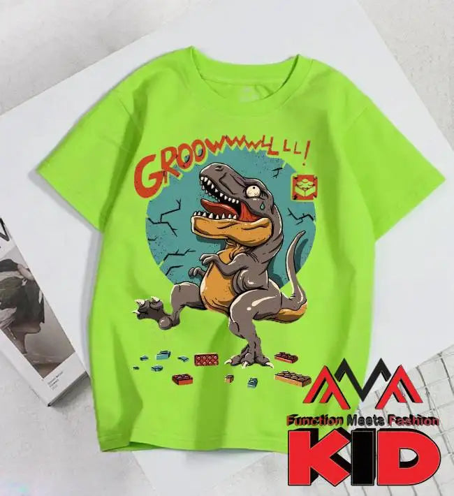 Casual / Streetwear / Beachwear Lime Green T-Shirt O-Neck (Crew Neck) 65% cotton + 35 % spandex Regular Short Vietnamese