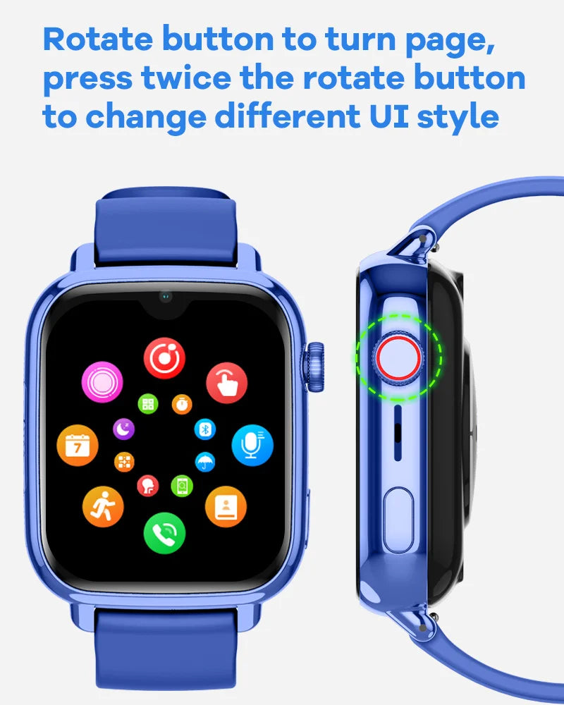 Wonlex KT34 Android 8.1 GPS Smartwatch With 1.91 Inch Touch Screen Real Time Voice Chat SOS Call Smart Watch Lte Esim