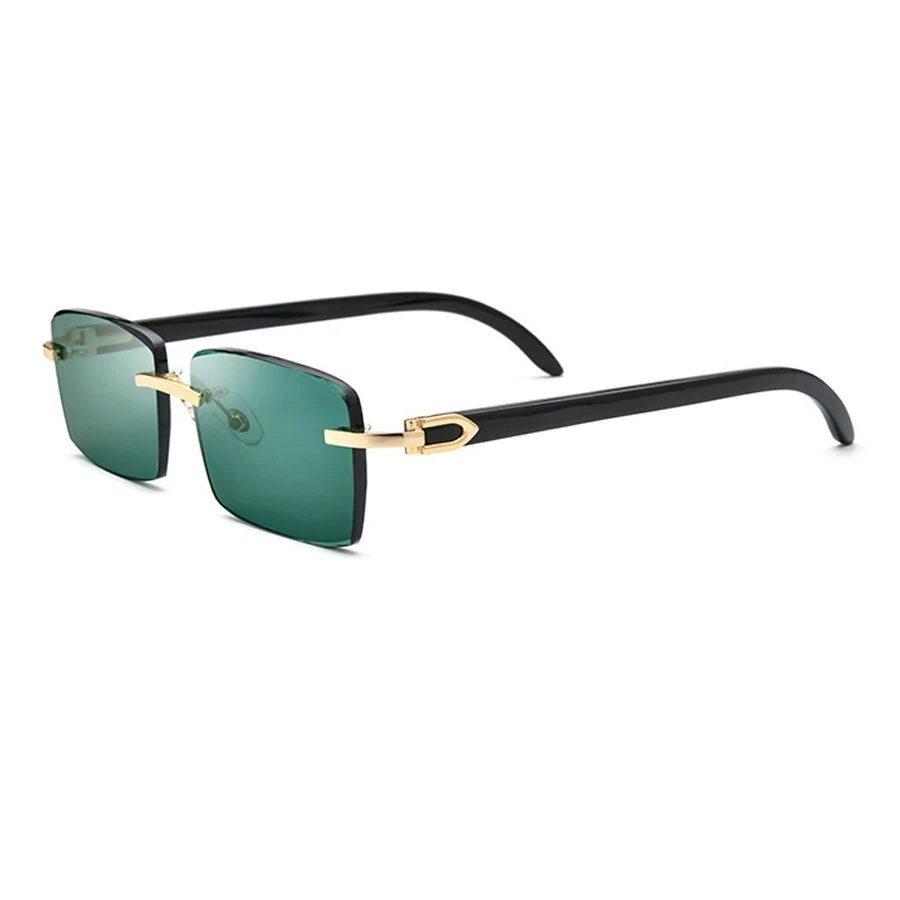 custom sunglasses logo crystal lens sunglasses Buffalo Horn sunglasses
