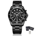 MEGIR Original Luxury Men Business Quartz Watches Stainless Steel Chronograph Military Wristwatch Clock Relogio Masculino 2064