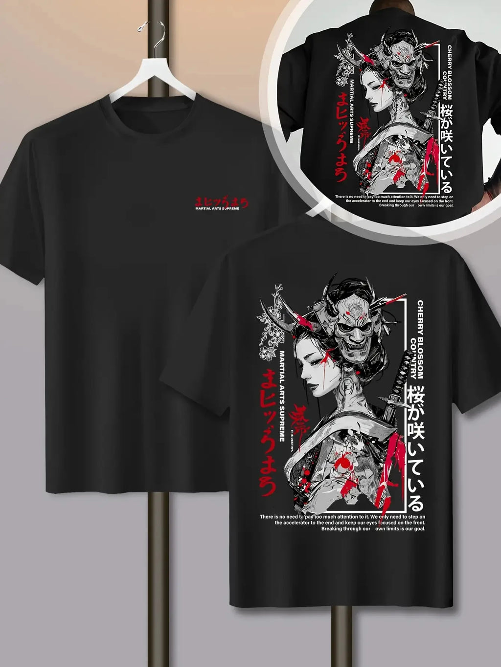 Fashion Cherry Blossom Print 100% Cotton Men Women T-shirt Summer Autumn Daily Outdoor Sports Casual Loose Street Short Sleeve