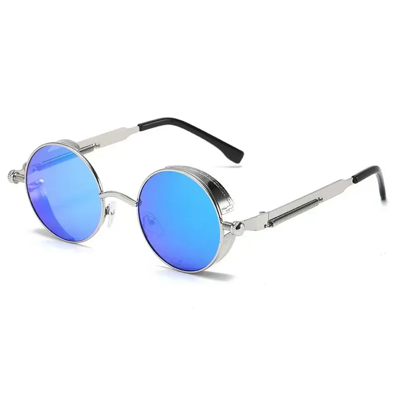 Classic Steampunk Sunglasses Men Women Retro Gothic Round Male's Sun Glasses Fashion Punk Party Driving Shades Lunette De Soleil