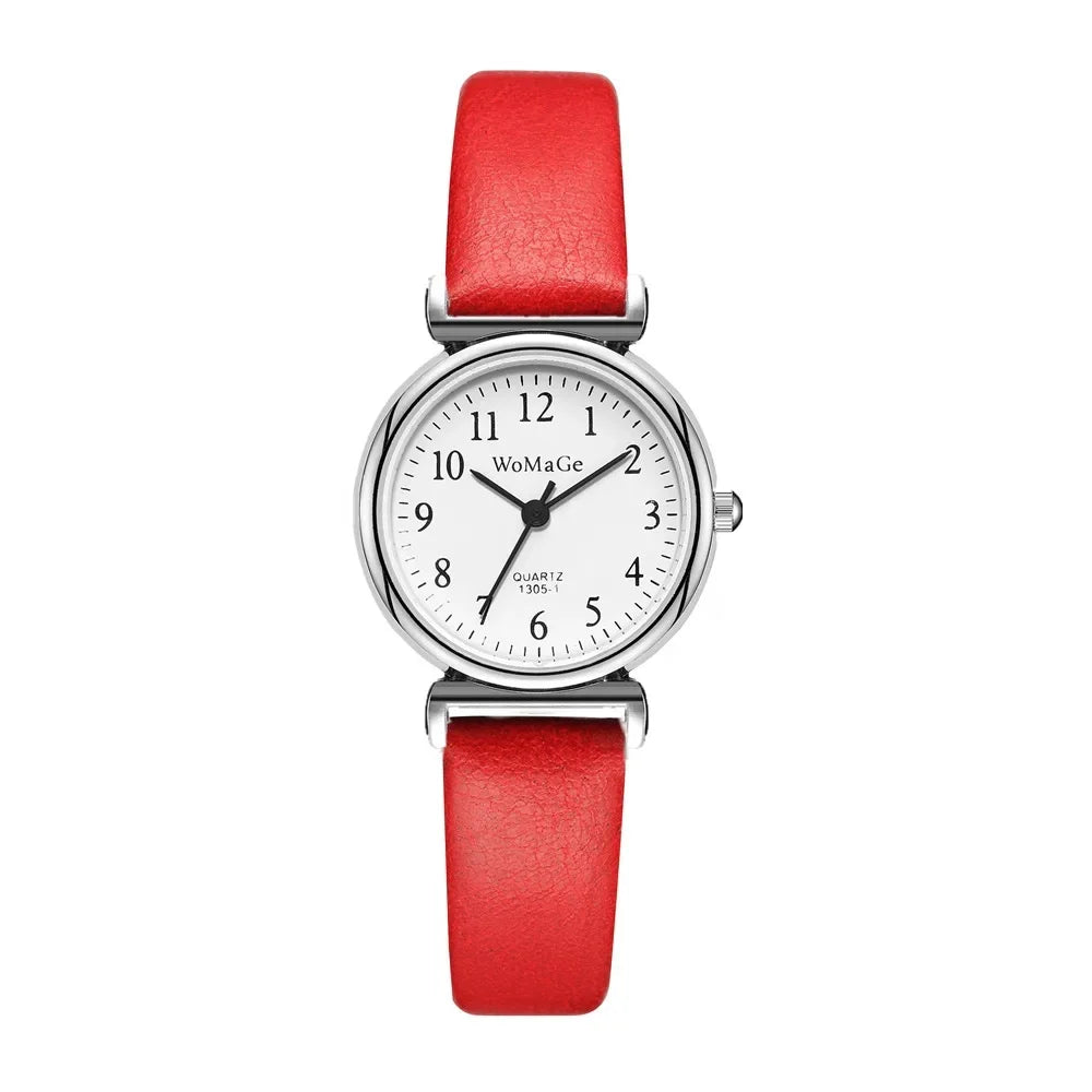 Women Watches Vintage Small Dial Watch Sweet Leather Strap Casual Ladies Quartz Clock Wrist Watches