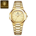 POEDAGAR Square Luxury Watch For Woman Waterproof Luminous Date Ladies Wristwatch Stainless Steel Fashion Quartz Women's Watches