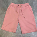 40KG-100KG Summer New 100% Cotton Soft Men’s Drawstring Waist Black White Yellow Pink Casual Shorts 4XL 5XL