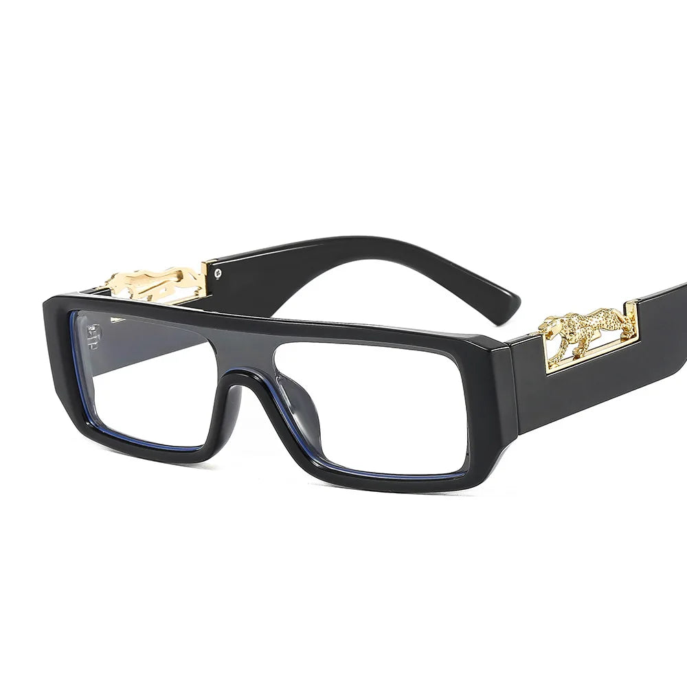 Luxury Leopard Sunglasses for Men and Women Square Fashion Leo Designer Unisex Shades