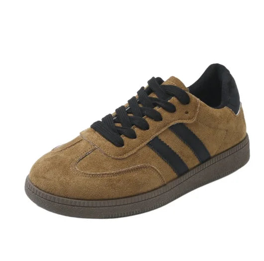 Women Tennis Sneakers Flats Ladies Fashion Lace-up Vulcanized Shoes  Autumn Outdoor Trainers Student Board Shoes Footwear