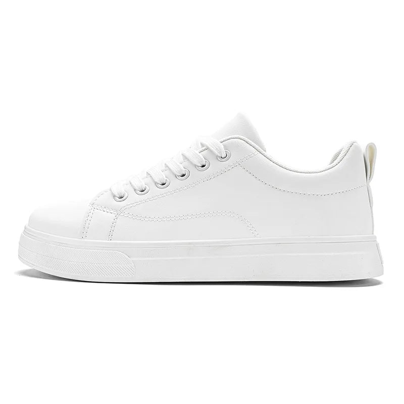 2025 Luxury Men's Sneakers Casual Skateboarding Shoes Little White Student Shoes Professional & Casual Black Leather Sneaker