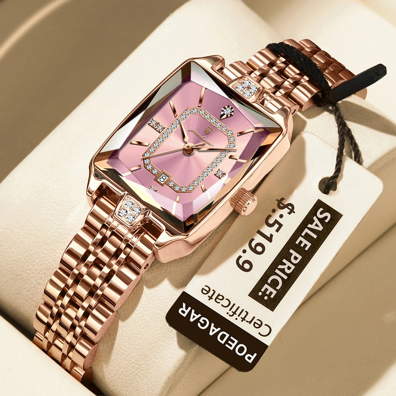POEDAGAR High Quality Women Watch Waterproof Date Fashion Women's Watches Luxury Stainless Steel Quartz Ladies Wristwatch Reloj
