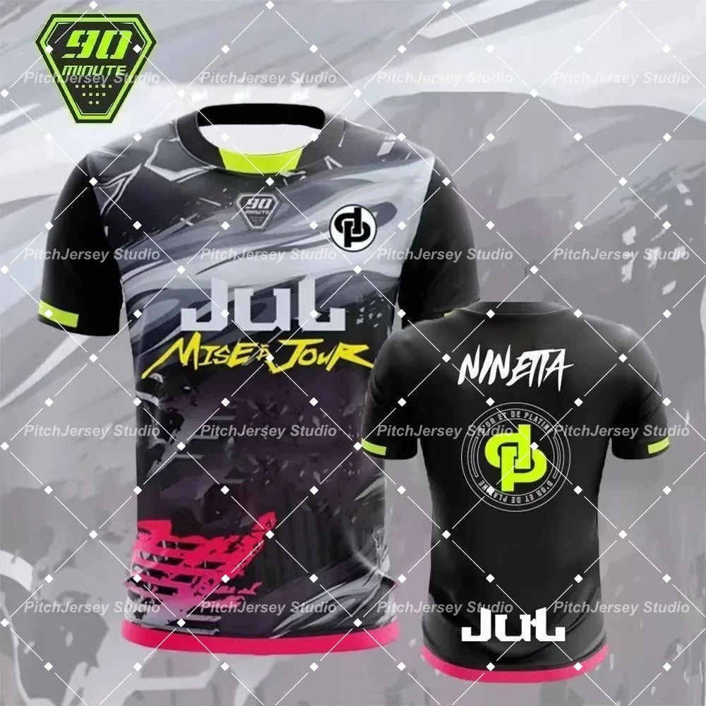 2026 Maillot JUL Toto Ninetta Printed Jersey Men's and Women's Breathable Football T-Shirt Adult Children's Short-Sleeved Top