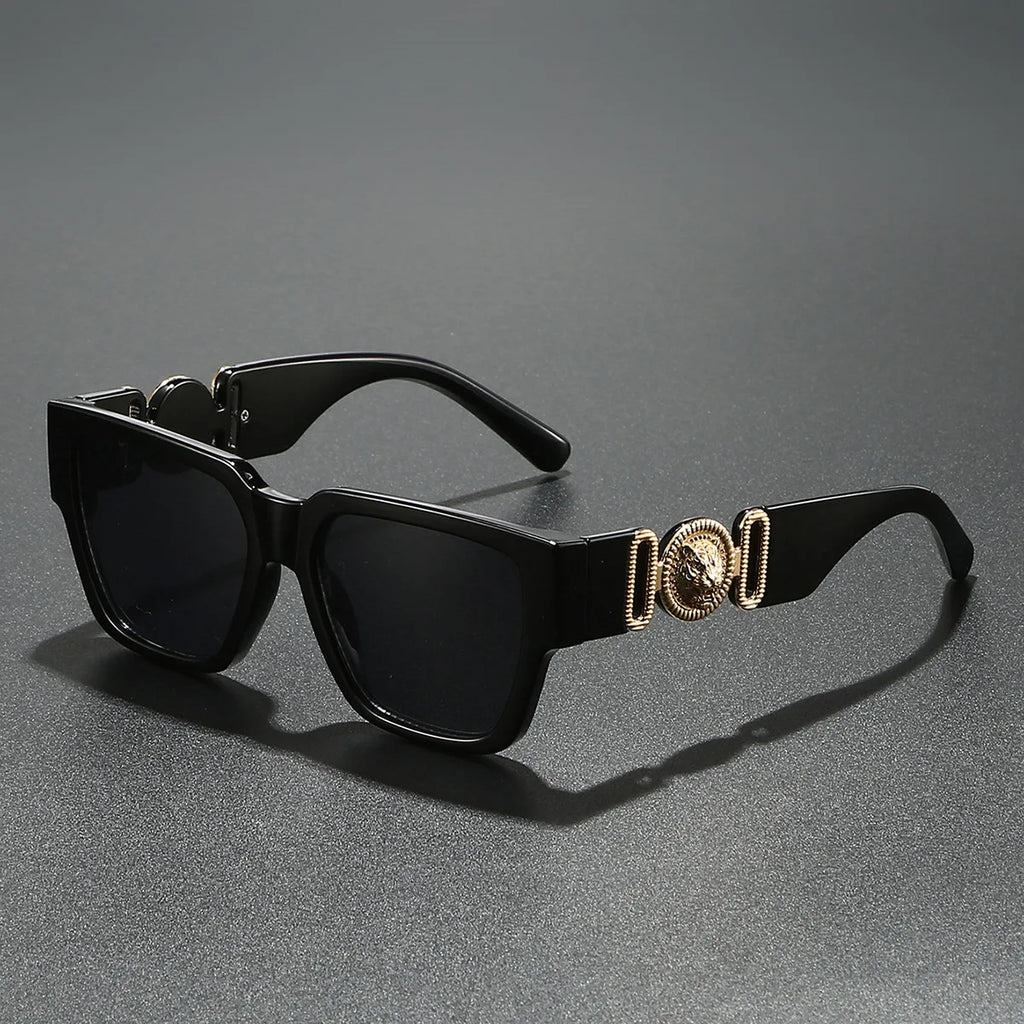 2025 Newest Luxury Sunglasses For Men And Women Square Lion Brand Designer Unisex Glasses Classic Style UV400