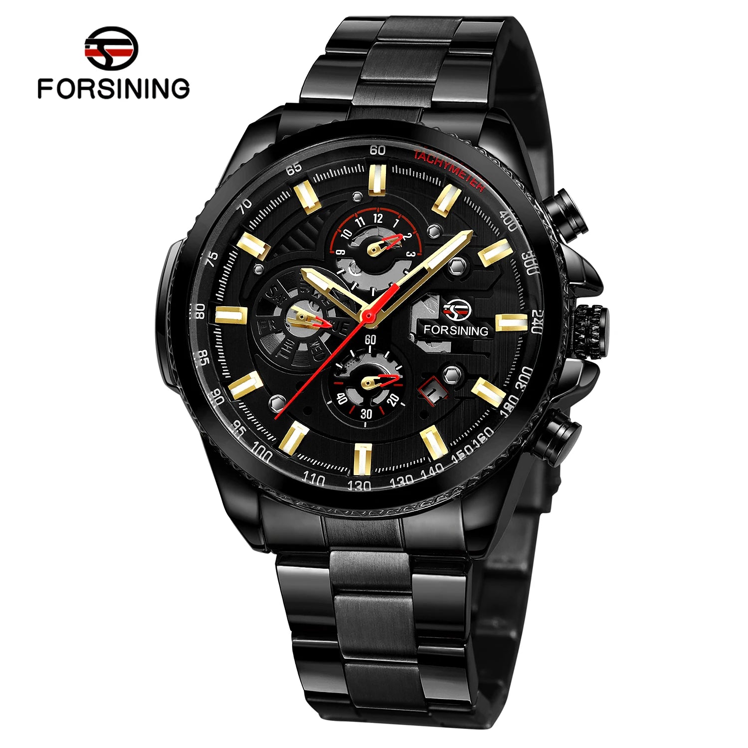 2026 Sport Waterproof Big Dial Mechanical Watches Luxury Stainless Steel Watch For Men Multifunctional Automatic Date Wristwatch