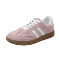 Women Tennis Sneakers Flats Ladies Fashion Lace-up Vulcanized Shoes  Autumn Outdoor Trainers Student Board Shoes Footwear