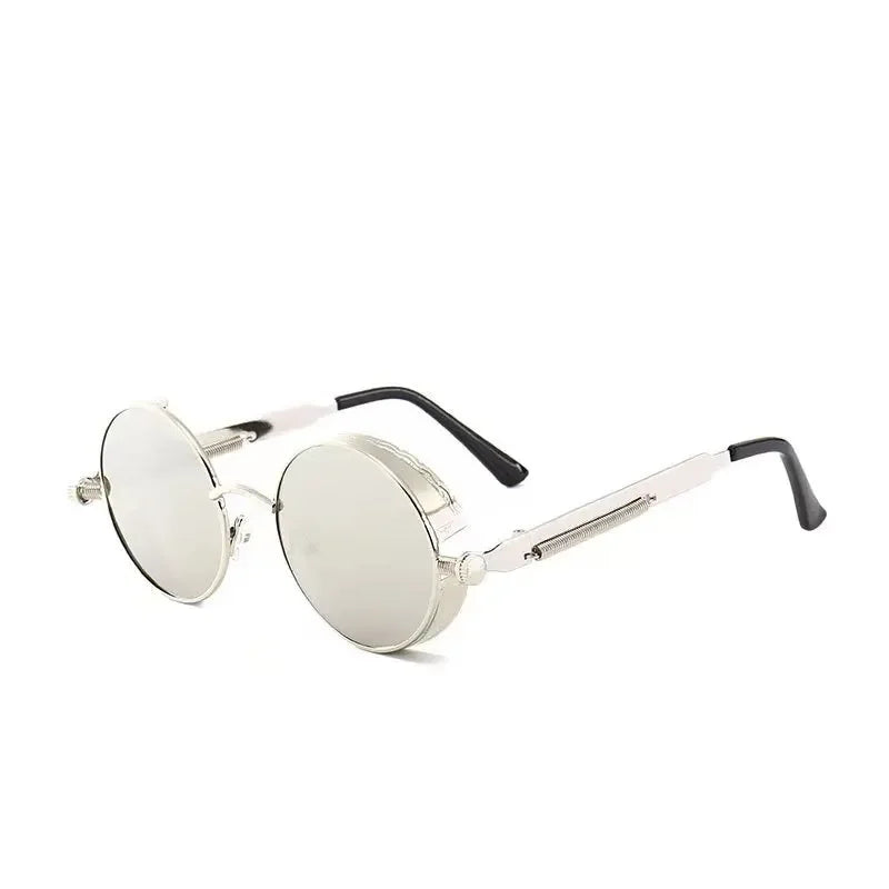 Classic Steampunk Sunglasses Men Women Retro Gothic Round Male's Sun Glasses Fashion Punk Party Driving Shades Lunette De Soleil