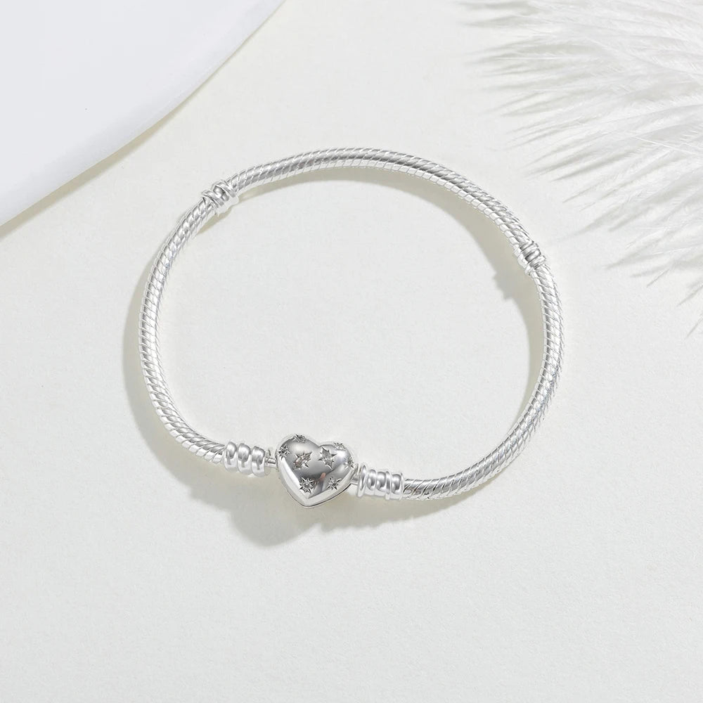 925 Sterling Silver Bracelet Love Love Bracelet Original Charm Beading DIY Jewelry Lover Makes Holiday Gifts For Ladies Lovers