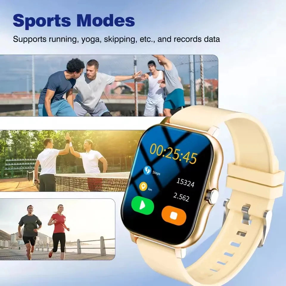 2026 New Outdoor Sports Smart Watch Women Men Heart Rate Watch Wallpaper Bluetooth Wireless Call Smartwatches