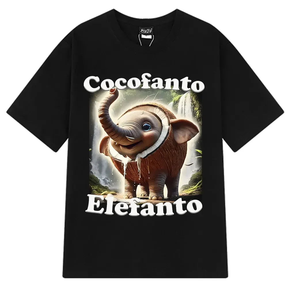 Brr Brr Patapim T Shirt Funny Italian Brainrot Meme Graphic T-shirt Women Summer Cozy Soft O-Neck T-shirts Tops