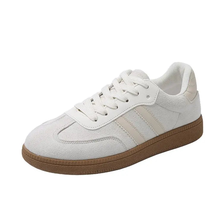 Women Tennis Sneakers Flats Ladies Fashion Lace-up Vulcanized Shoes  Autumn Outdoor Trainers Student Board Shoes Footwear