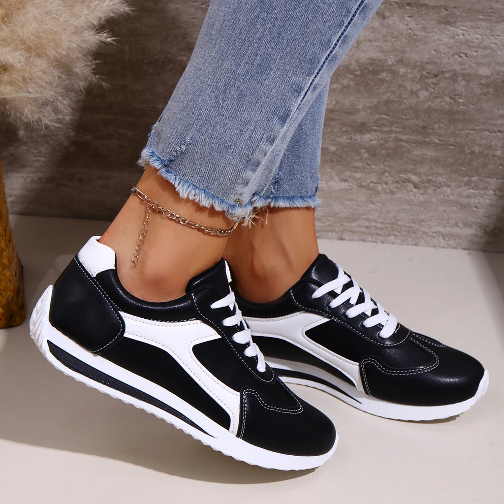 Spring and Autumn Elegant Round Head Running Sports and Leisure Shoes Fashionable and Best Selling New Comfortable Women's Shoes