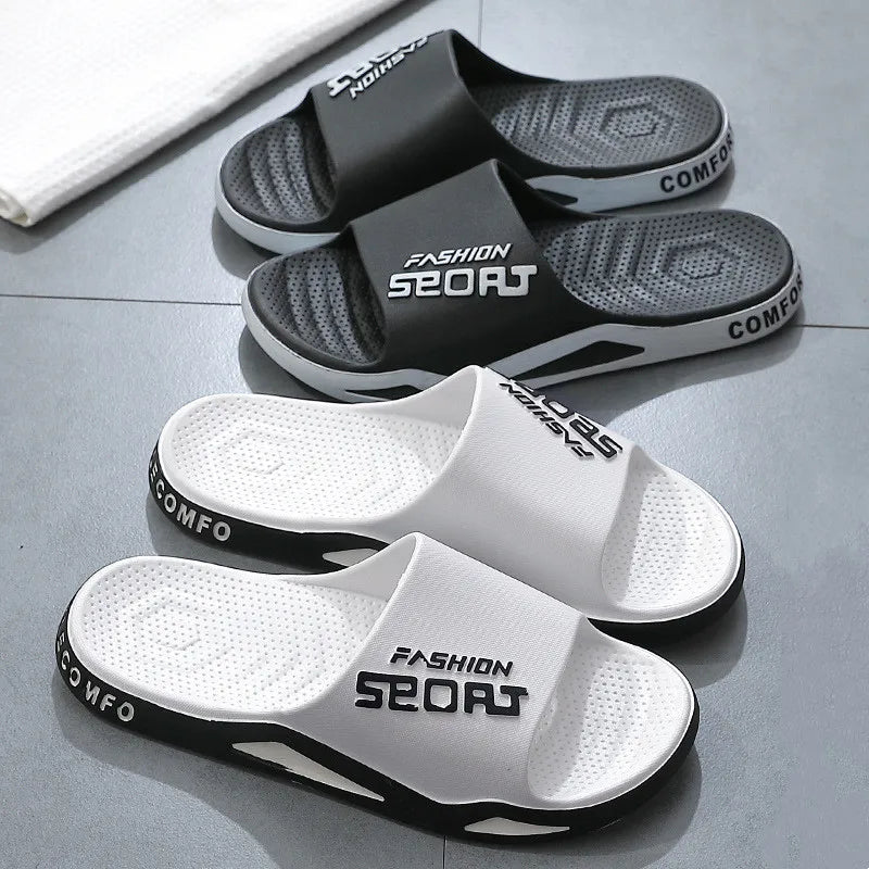 Big Size 50 51 Men's New Summer Slippers Fashion Home Bathroom Sandals Anti Slip Beach Outdoor Plus Size Soft Sole Flip Flops