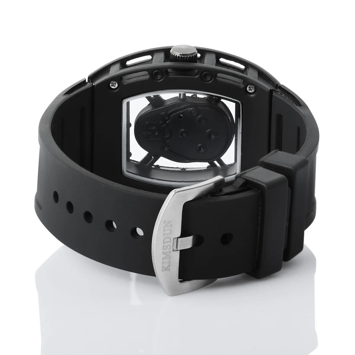 Unique Skull Watches for Men Fashion Hollow Design Quartz Mens Watches Y2k Black Gothic Punk Casual Sport Wristwatch Waterproof