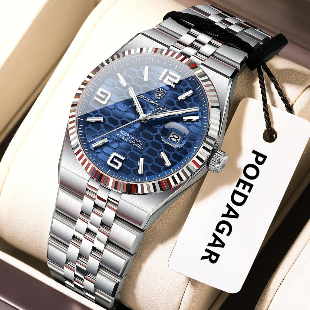 POEDAGAR Elegant Women's Watches High Quality Luxury Watch For Ladies Luminous Waterproof Date Women Quartz WristWatch Reloj+Box