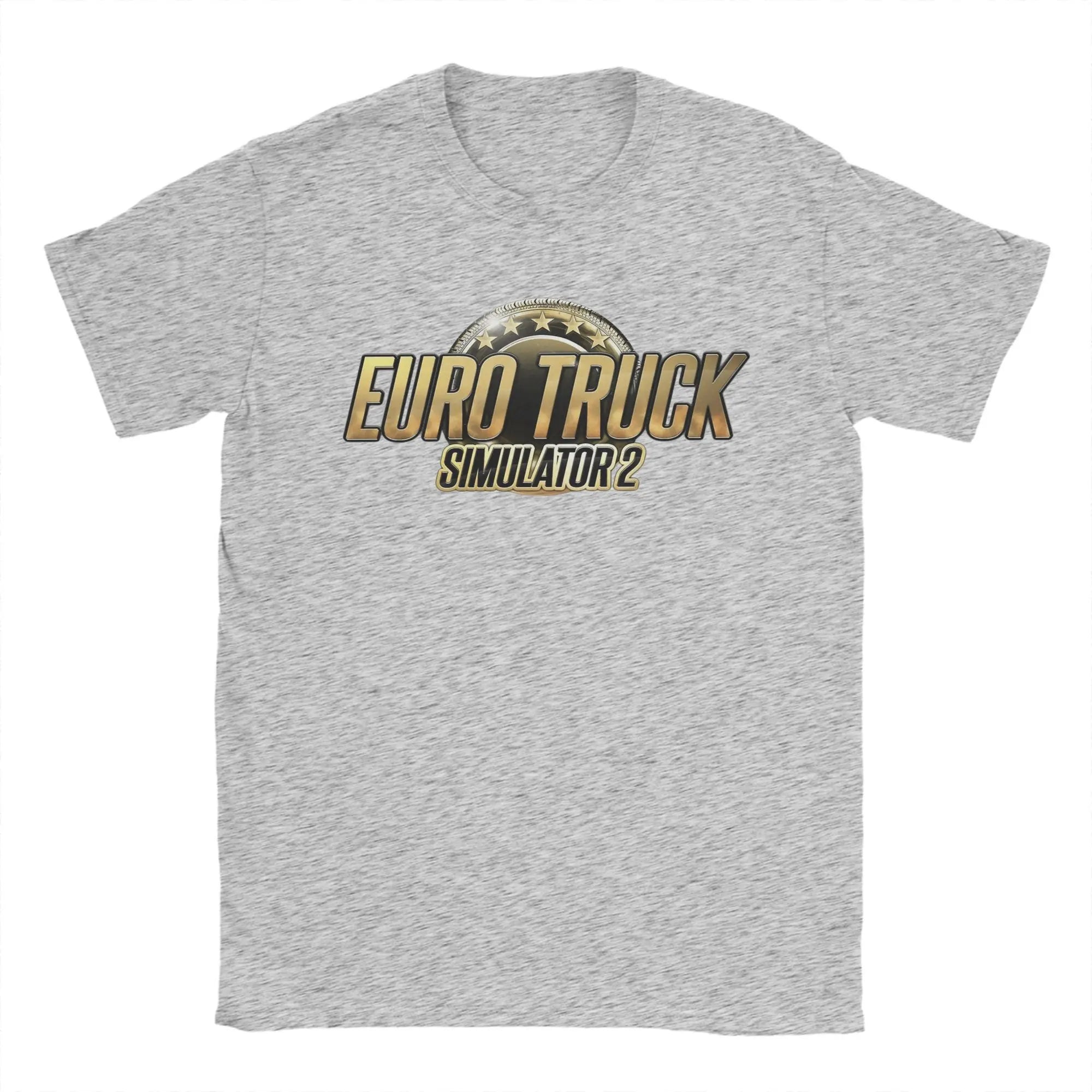 Game Euro Truck Simulator 2 Men T Shirts  Leisure Tees Short Sleeve Round Collar T-Shirts Cotton Summer Tops