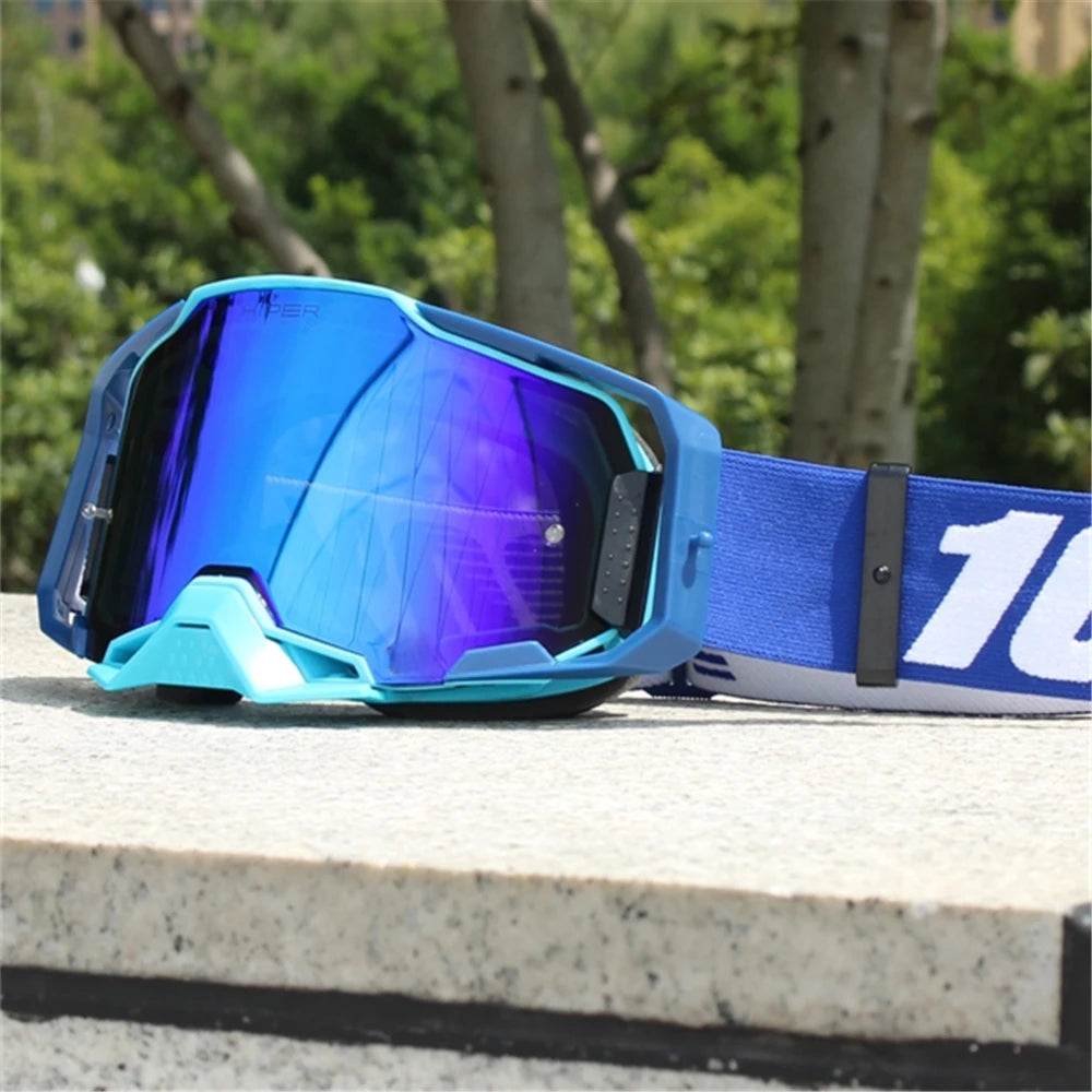 Motorcycle Goggles for Men, Dirt Bike Accessories, Riding UV400 Glasses, Cycling for Motocycles, Mountain BikesBicycles, MX AT
