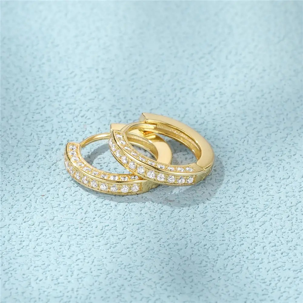 ROXI Classic Single-sided Diamond Earrings 925 Sterling Silver Round Versatile Small Jewelry Ladies Valentine's Day Gift