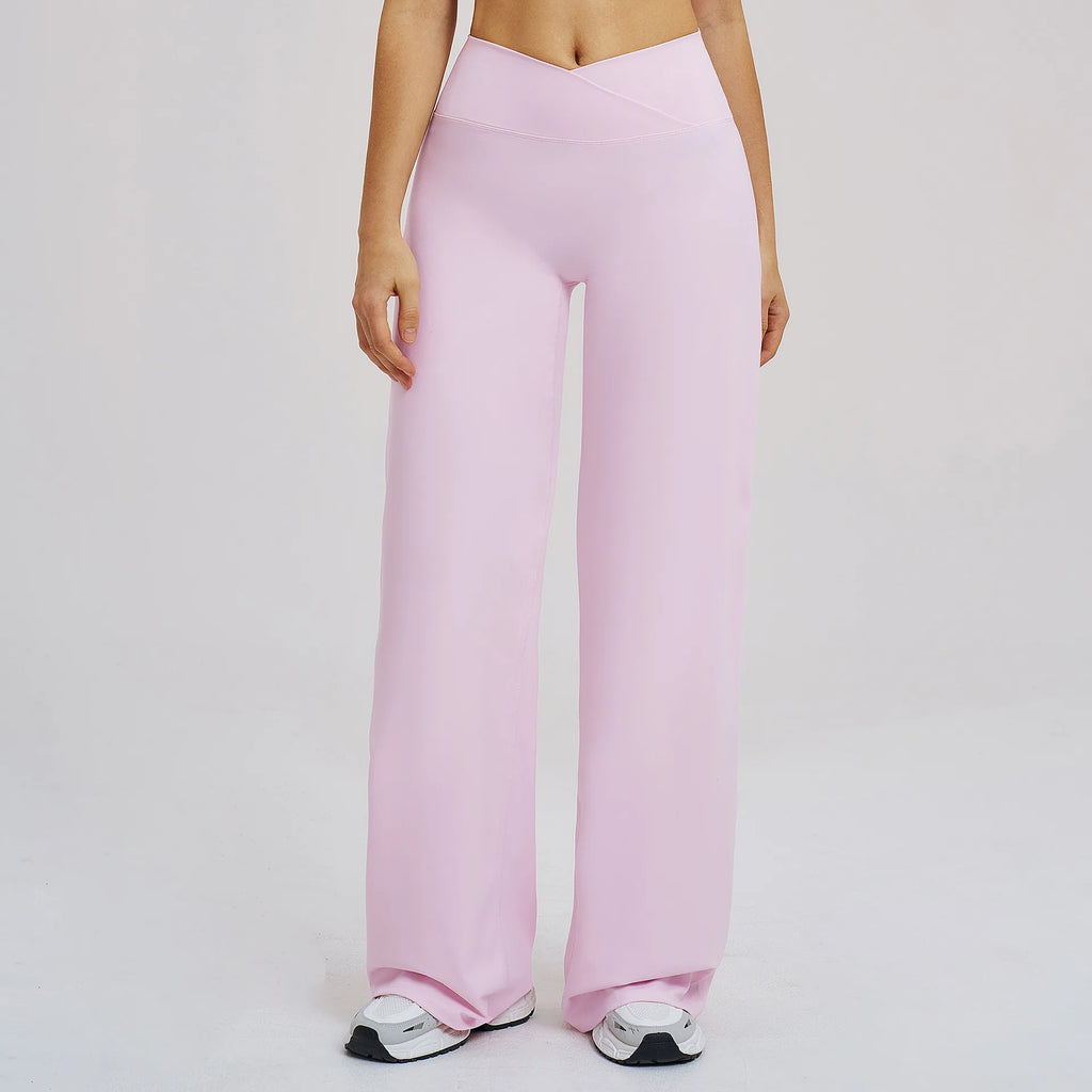 Yoga Flared Pants Women Sexy High Waist Wide Leg Pants Gym Fitness Bell Bottom Trousers Sports Flared Pants Latin Dance Trousers