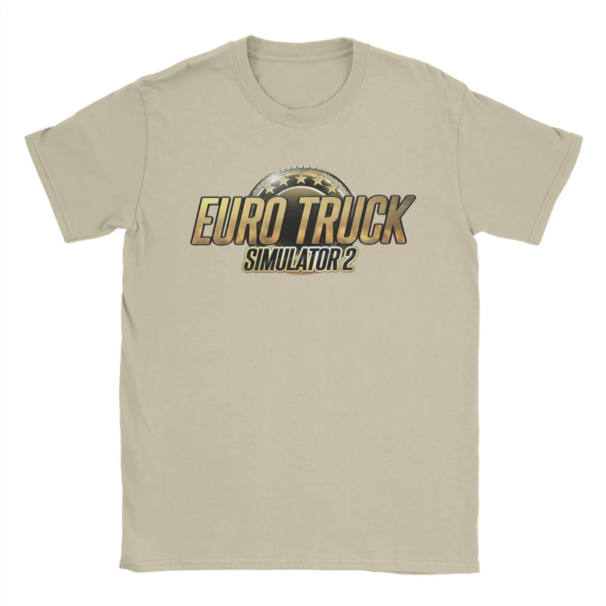 Game Euro Truck Simulator 2 Men T Shirts  Leisure Tees Short Sleeve Round Collar T-Shirts Cotton Summer Tops