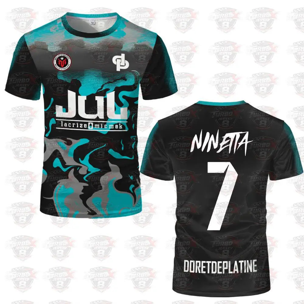 2026 Jul Maillot Toto Et Ninetta Jerseys Men's Trendy Rap Culture Printed T-shirts Breathable Football Training Uniforms
