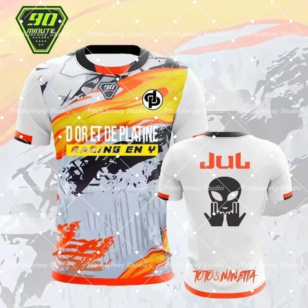 2026 Maillot JUL Toto Ninetta Printed Jersey Men's and Women's Breathable Football T-Shirt Adult Children's Short-Sleeved Top