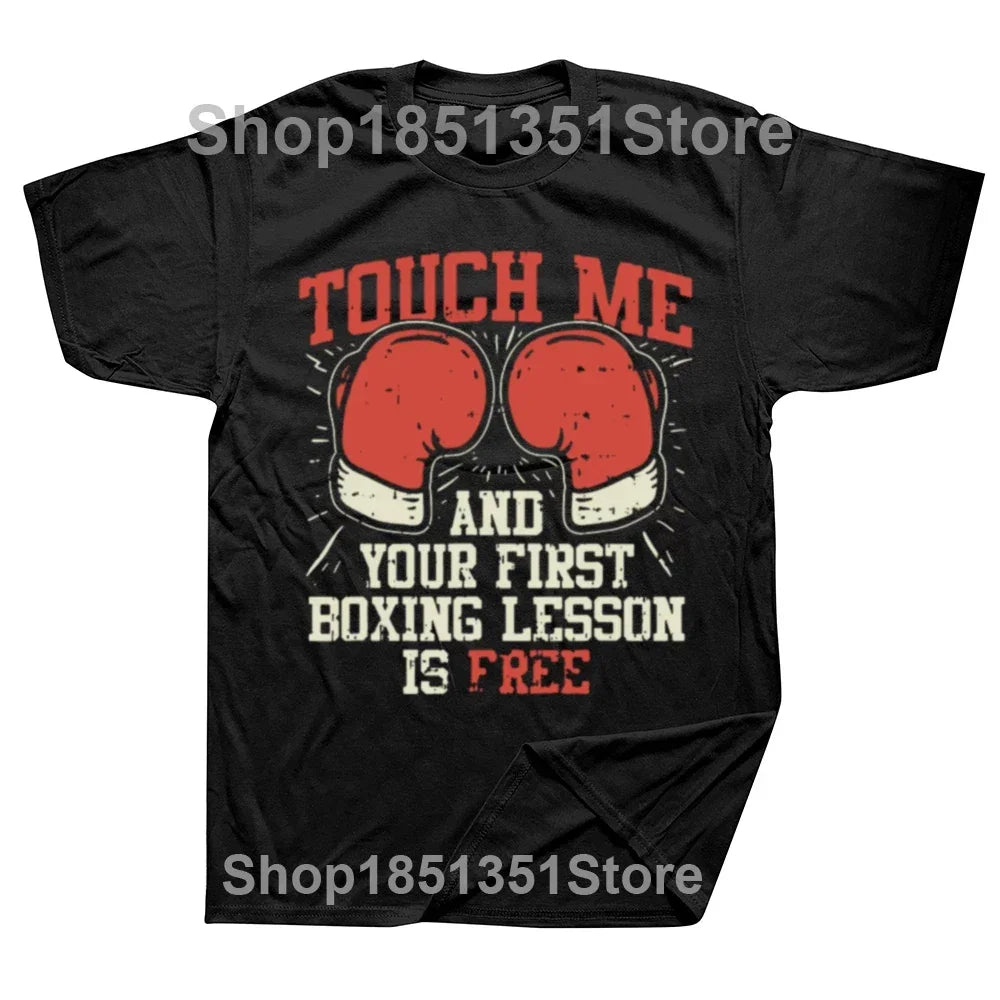 Funny I Love Boxing T Shirts Graphic Cotton Streetwear Short Sleeve Birthday Gifts Summer Style T-shirt Mens Clothing