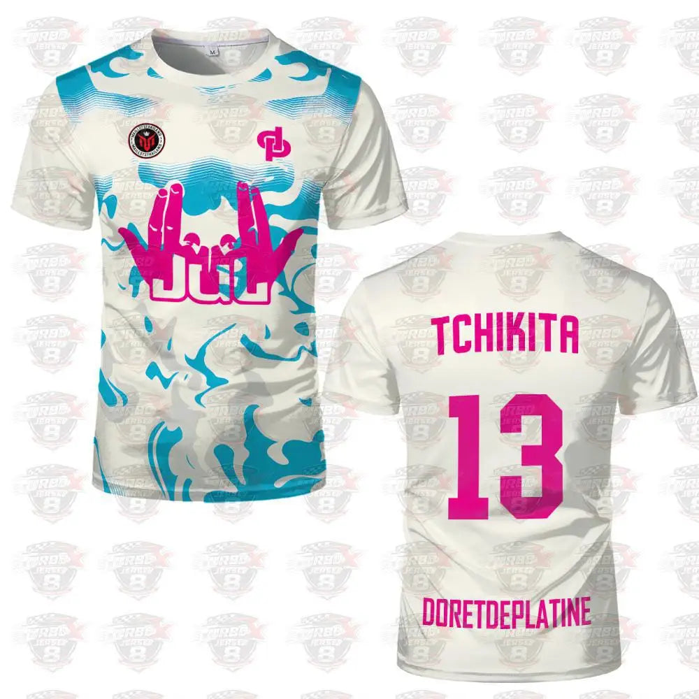 2026 Jul Maillot Toto Et Ninetta Jerseys Men's Trendy Rap Culture Printed T-shirts Breathable Football Training Uniforms