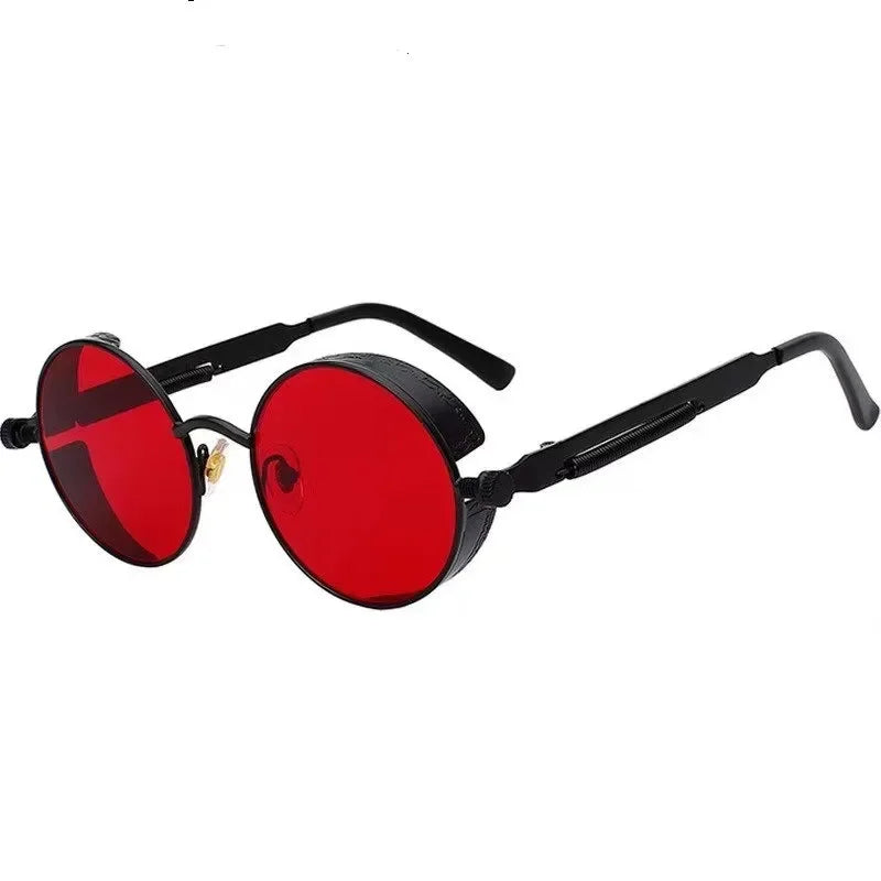 Classic Steampunk Sunglasses Men Women Retro Gothic Round Male's Sun Glasses Fashion Punk Party Driving Shades Lunette De Soleil