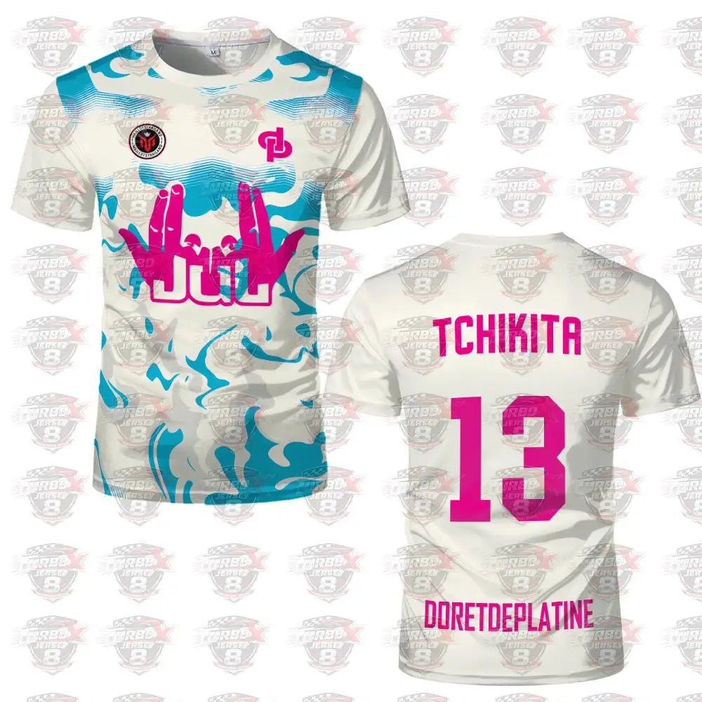 2026 Jul Maillot Toto Et Ninetta Jerseys Men's Trendy Rap Culture Printed T-shirts Breathable Football Training Uniforms
