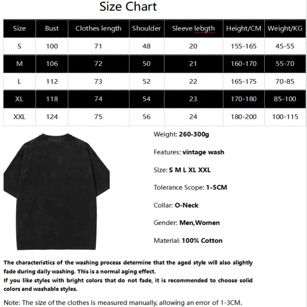 Kira Yoshikage Killer Queen Graphic T-shirt Anime JoJo's Bizarre Adventure Cotton T Shirt Men Retro Washed Tshirts Harajuku Tops