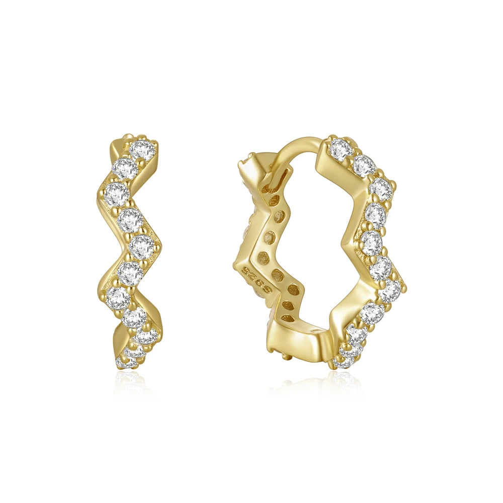 ROXI Classic Single-sided Diamond Earrings 925 Sterling Silver Round Versatile Small Jewelry Ladies Valentine's Day Gift