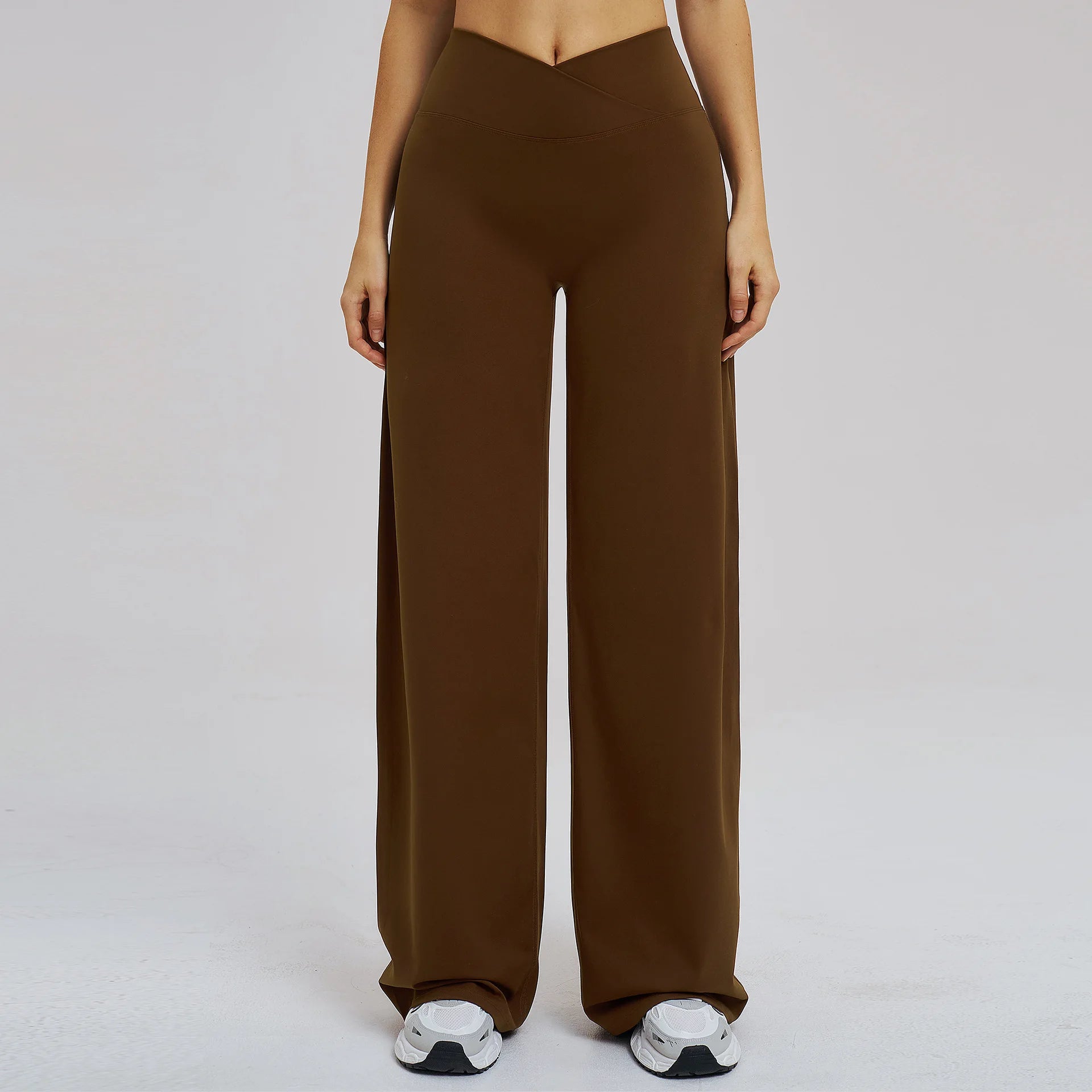 Yoga Flared Pants Women Sexy High Waist Wide Leg Pants Gym Fitness Bell Bottom Trousers Sports Flared Pants Latin Dance Trousers