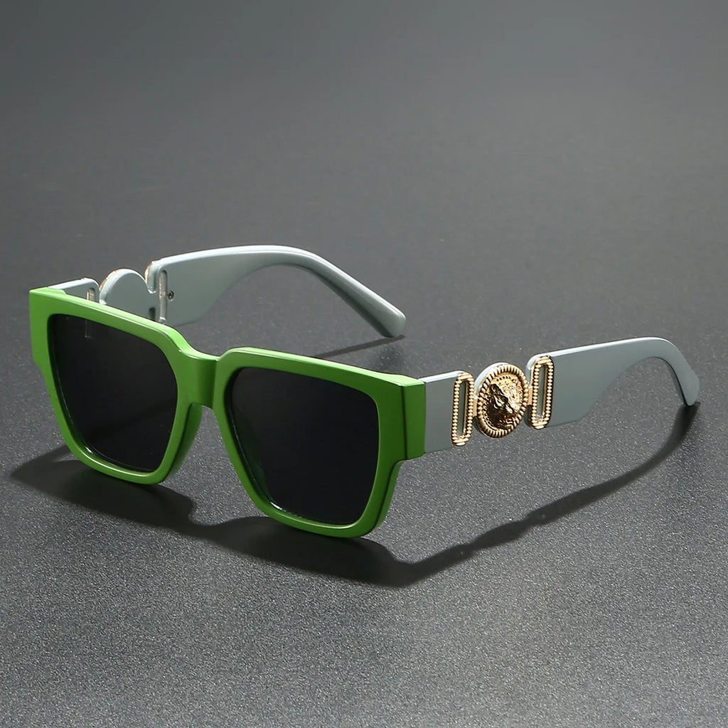 2025 Newest Luxury Sunglasses For Men And Women Square Lion Brand Designer Unisex Glasses Classic Style UV400