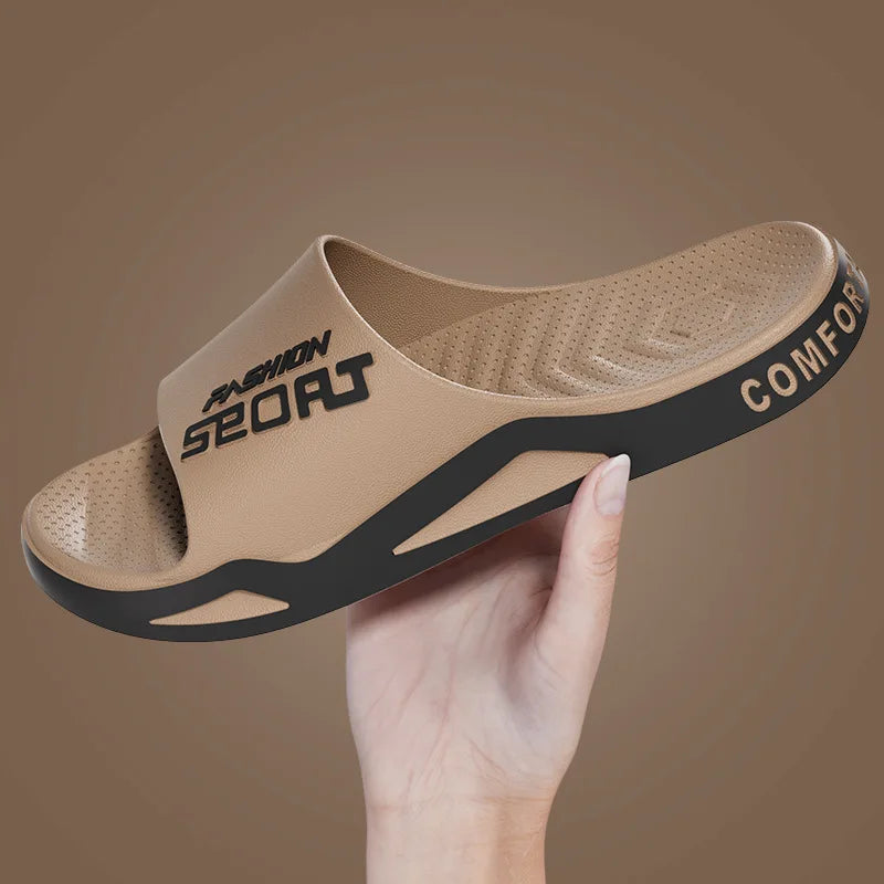 Big Size 50 51 Men's New Summer Slippers Fashion Home Bathroom Sandals Anti Slip Beach Outdoor Plus Size Soft Sole Flip Flops