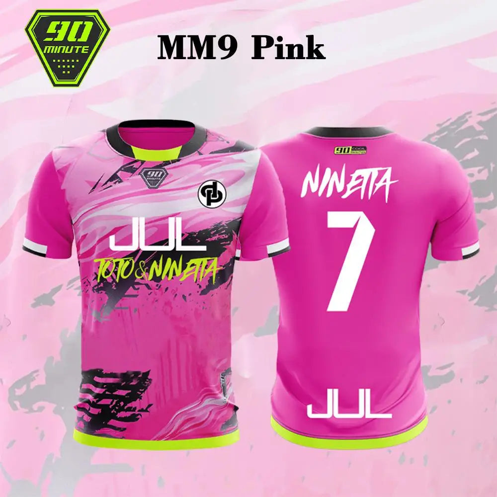 Maillot JUL Toto Ninetta Printed Jersey Men's and Women's Breathable Football T-Shirt Adult Children's Short-Sleeved T-Shirt