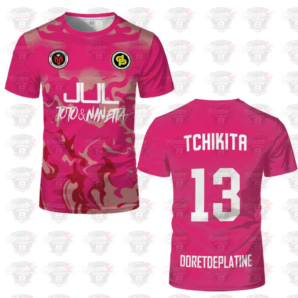 2026 Jul Maillot Toto Et Ninetta Jerseys Men's Trendy Rap Culture Printed T-shirts Breathable Football Training Uniforms